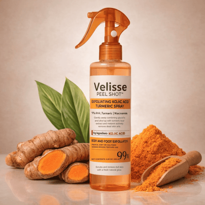 Velisse Piel Perfecta Shot - Spray exfoliante corporal con kójico y cúrcuma